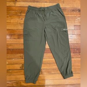 Army green champion joggers